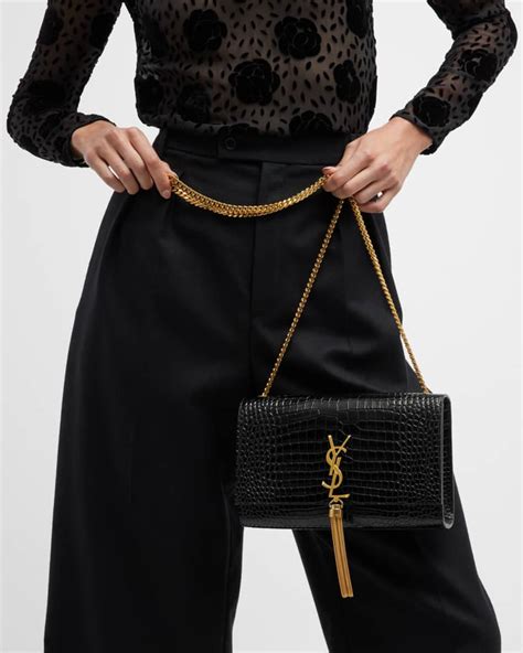 ysl kate tassel croc|KATE SMALL TASSEL IN CROCODILE.